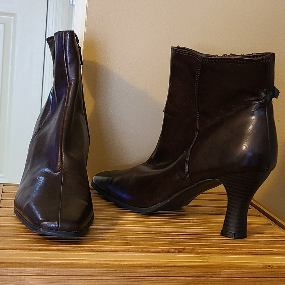 IMPO STRETCH WOMEN ANKLE BOOTS BROWN 9.5M